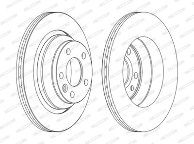 Brake Disc FERODO DDF1698C