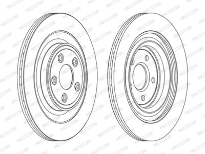 Brake Disc FERODO DDF1703C