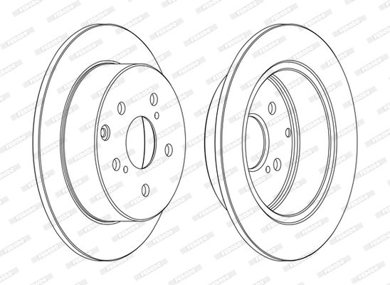 FERODO DDF1704C Brake Disc