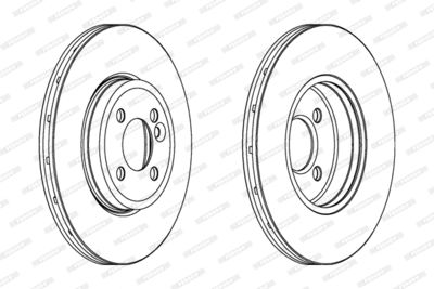 Brake Disc FERODO DDF1711C