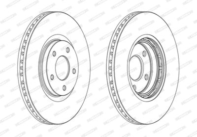 Brake Disc FERODO DDF1724C