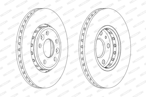FERODO DDF1726C Brake Disc