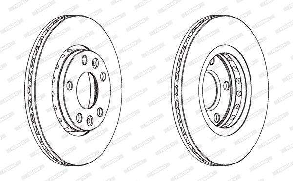 FERODO DDF1728C Brake Disc
