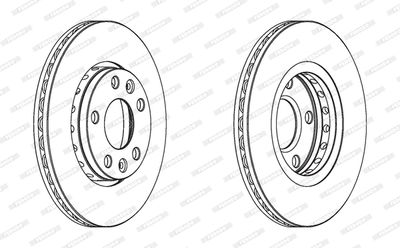 Brake Disc FERODO DDF1728C