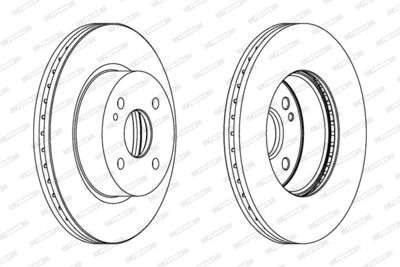 Brake Disc FERODO DDF1738C