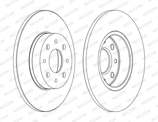 FERODO DDF1741C Brake Disc