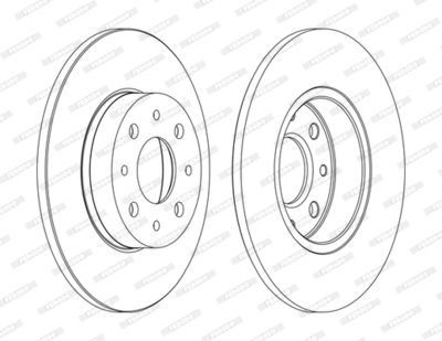 Brake Disc FERODO DDF1741C