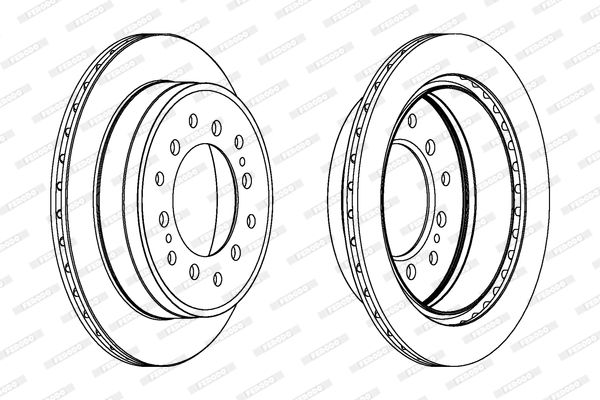 FERODO DDF1743C Brake Disc