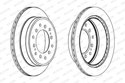 Brake Disc FERODO DDF1743C