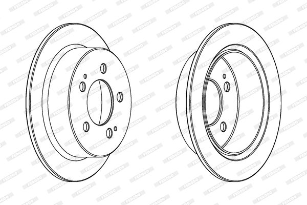 FERODO DDF1753C Brake Disc