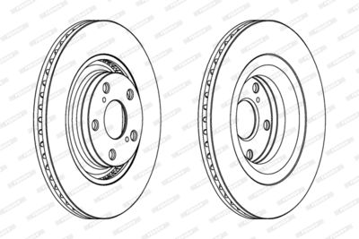 Brake Disc FERODO DDF1754C