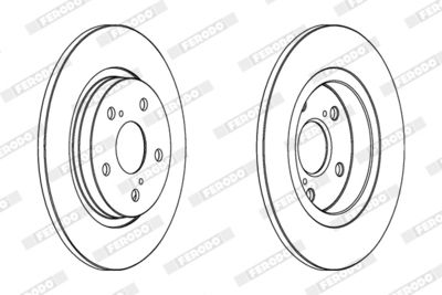 Brake Disc FERODO DDF1755C