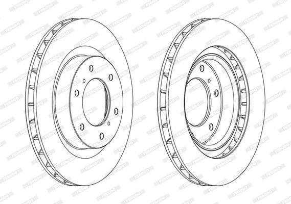 FERODO DDF1757C Brake Disc