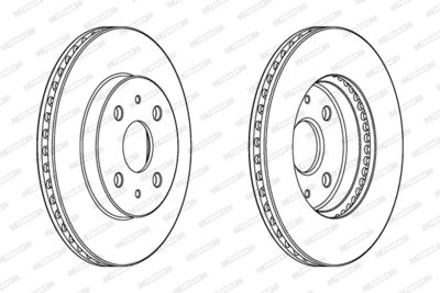 Brake Disc FERODO DDF1758C