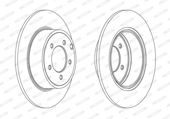 FERODO DDF1763C Brake Disc