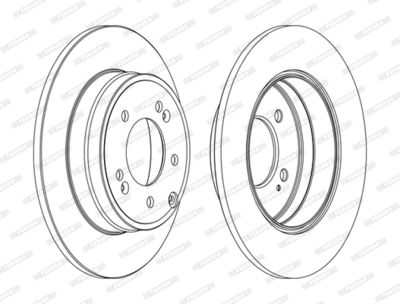 Brake Disc FERODO DDF1787C