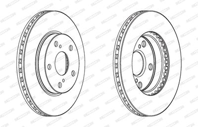Brake Disc FERODO DDF1789C