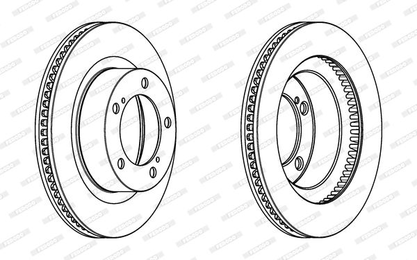 FERODO DDF1798C-1 Brake Disc