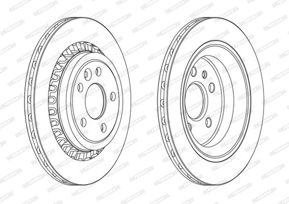 FERODO DDF1802C Brake Disc