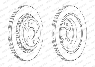Brake Disc FERODO DDF1802C