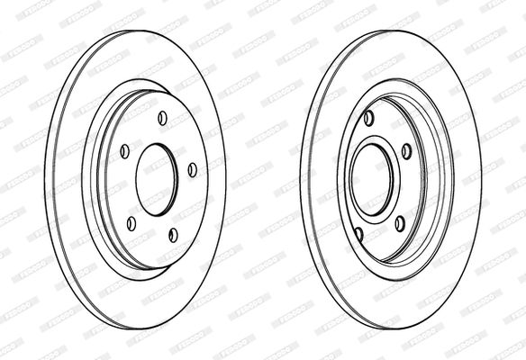 FERODO DDF1808C Brake Disc