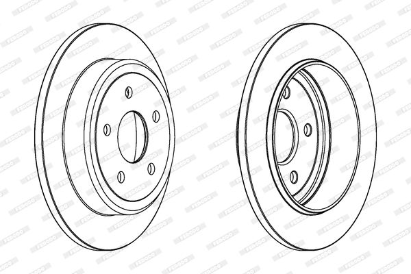 FERODO DDF1813C Brake Disc