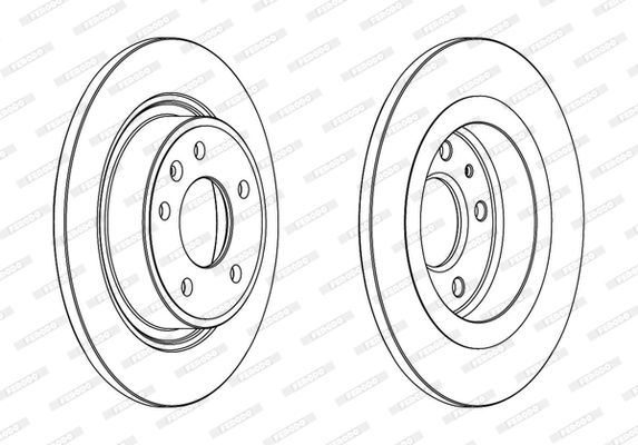 FERODO DDF1871C Brake Disc
