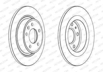 Brake Disc FERODO DDF1871C