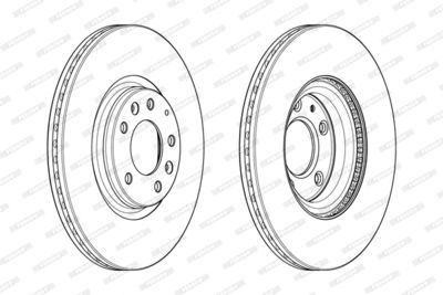 Brake Disc FERODO DDF1880C