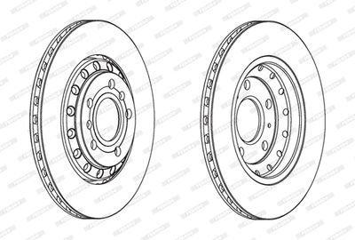 Brake Disc FERODO DDF1934C