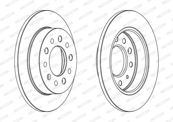 FERODO DDF1955 Brake Disc