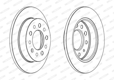 Brake Disc FERODO DDF1955