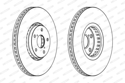 Brake Disc FERODO DDF1957LC-1