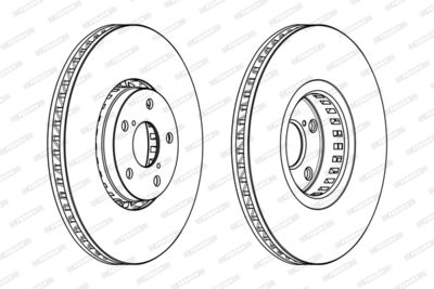 Brake Disc FERODO DDF1957RC-1