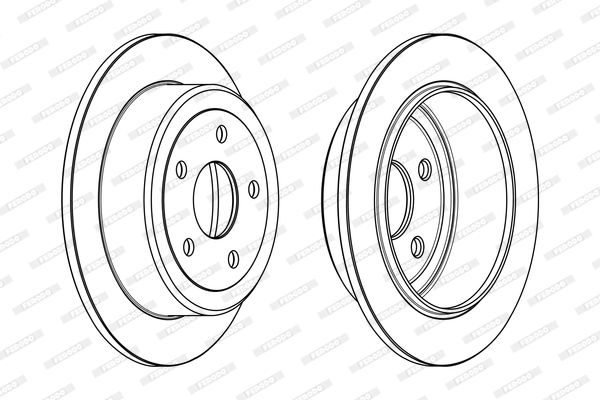 FERODO DDF1958C Brake Disc