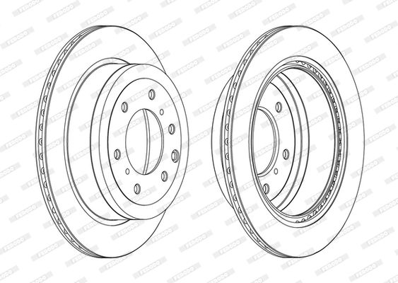 FERODO DDF1965C Brake Disc