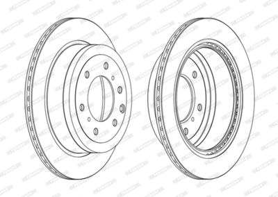 Brake Disc FERODO DDF1965C