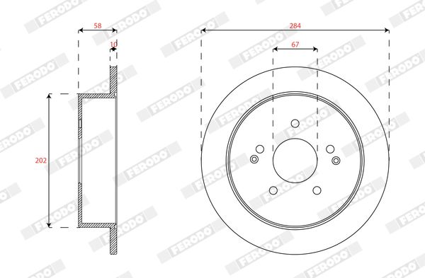 FERODO DDF1992C Brake Disc