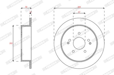 Brake Disc FERODO DDF1992C
