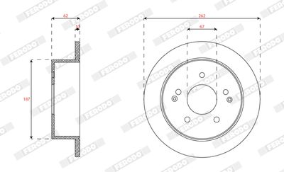 Brake Disc FERODO DDF1993C