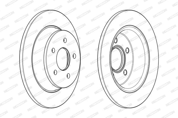 FERODO DDF2058C Brake Disc