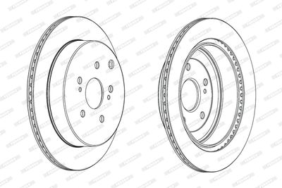 Brake Disc FERODO DDF2072C