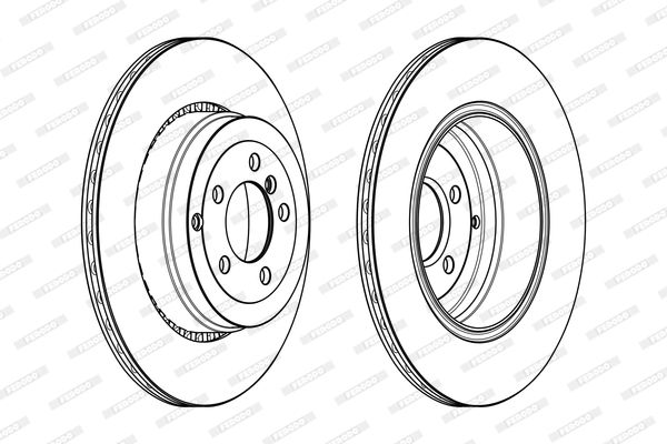 FERODO DDF2085C-1 Brake Disc