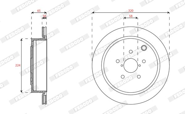 FERODO DDF2167 Brake Disc