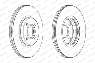 Brake Disc FERODO DDF2461C