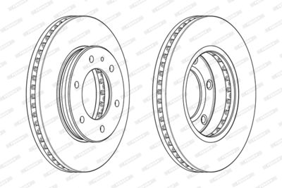 Brake Disc FERODO DDF2462C-1