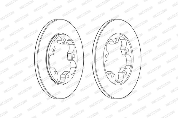 FERODO DDF2484C Brake Disc