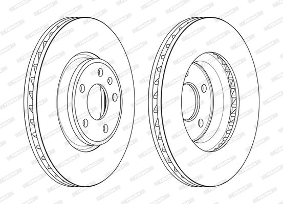FERODO DDF2596C-1 Brake Disc