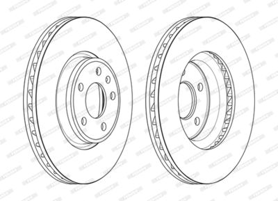 Brake Disc FERODO DDF2596C-1