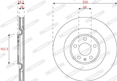 Brake Disc FERODO DDF2661C